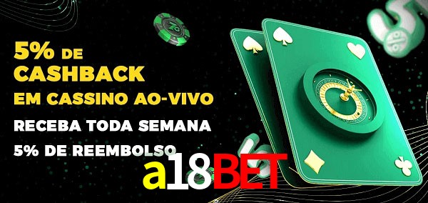 Promoções do cassino ao Vivo a18bet